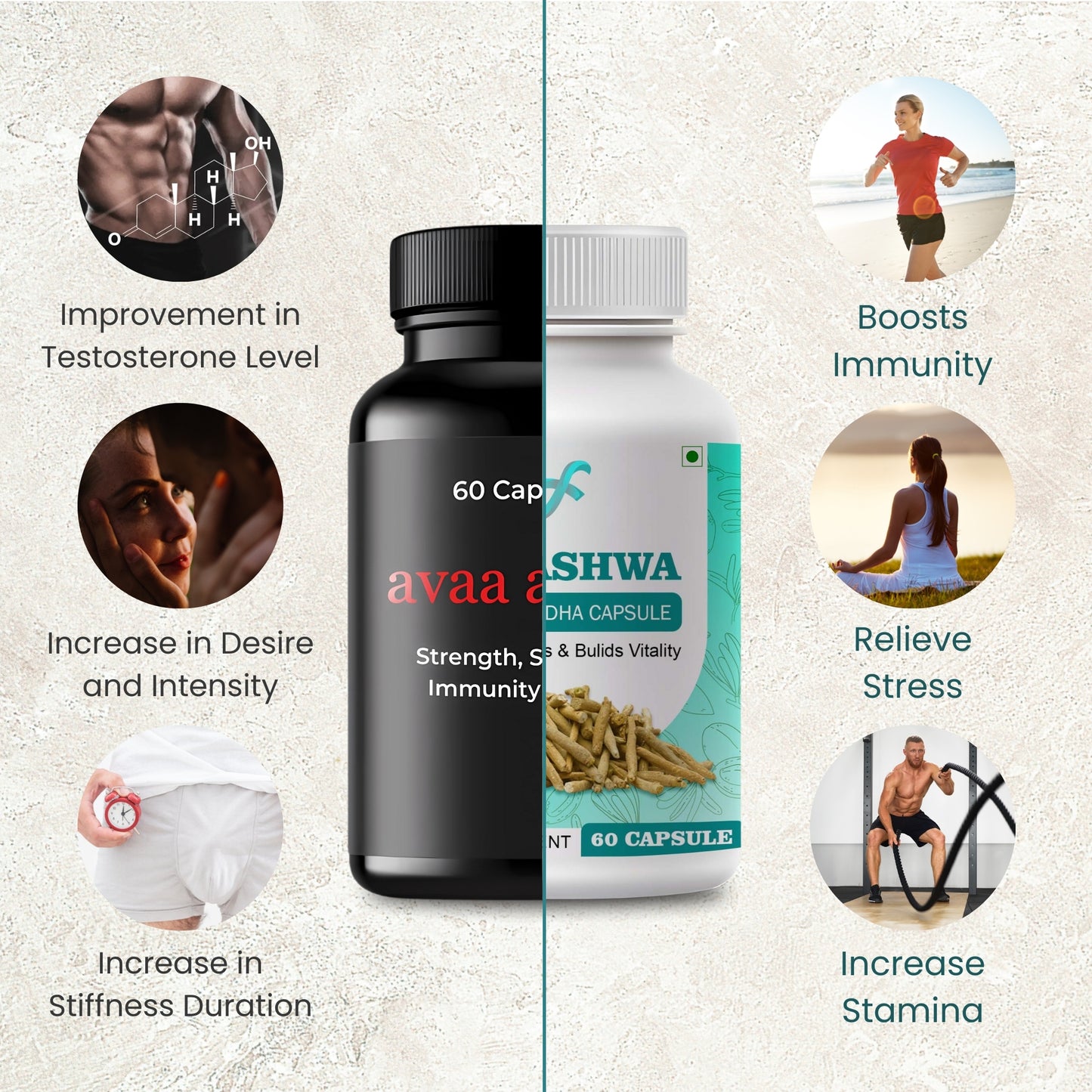 Stamina Enhancement + Vedashwa Ashwagandha Capsule