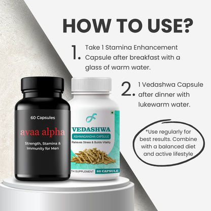 Stamina Enhancement + Vedashwa Ashwagandha Capsule