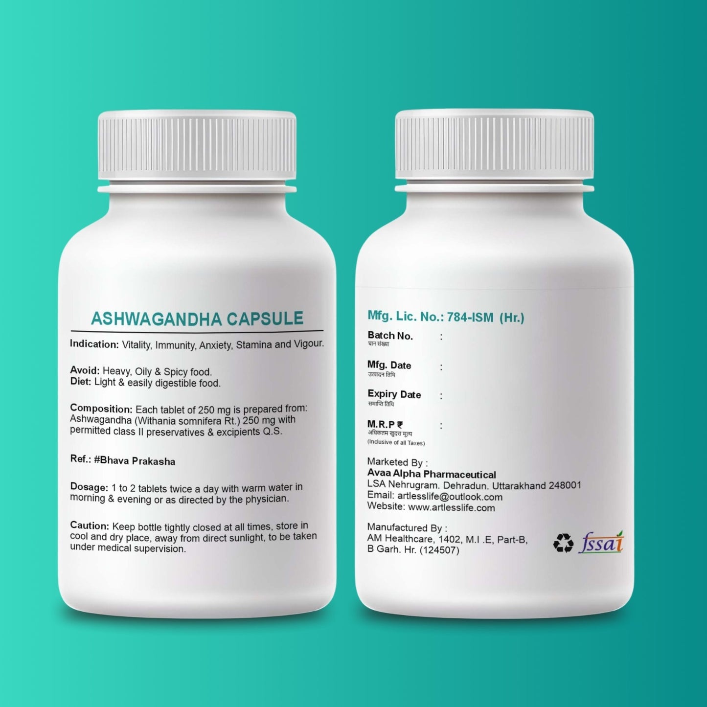 Vedashwa Ashwagandha + Artless Fat Burn Capsule